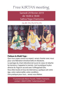 Kirtan-meeting Sattva Yoga Chamonix cours stages formation Ashtanga Vinyasa Hatha Yin mantra